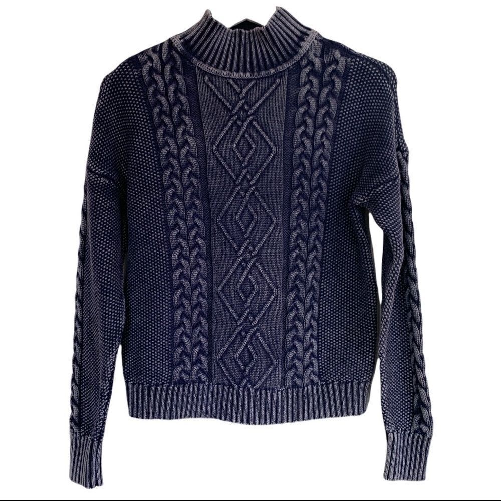 NWT House of Harlow 1960 Thick Knit Mock Neck Sweater
